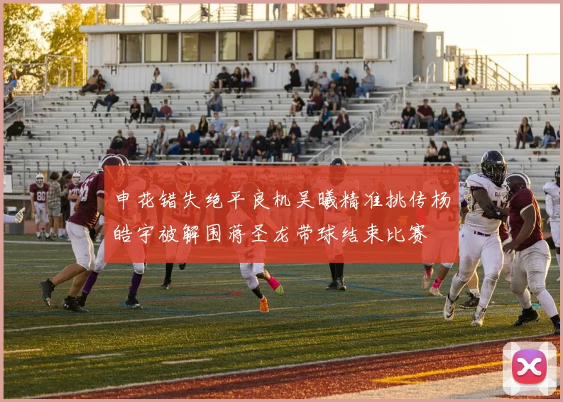 申花错失绝平良机吴曦精准挑传杨皓宇被解围蒋圣龙带球结束比赛